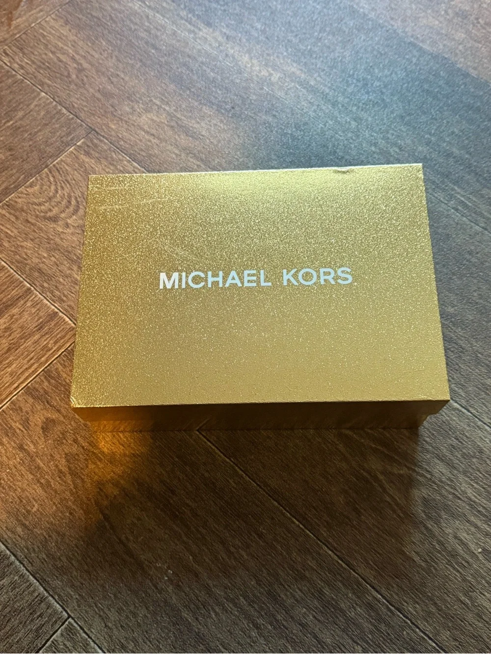 Michael Kors Beige and White Logo belt bag